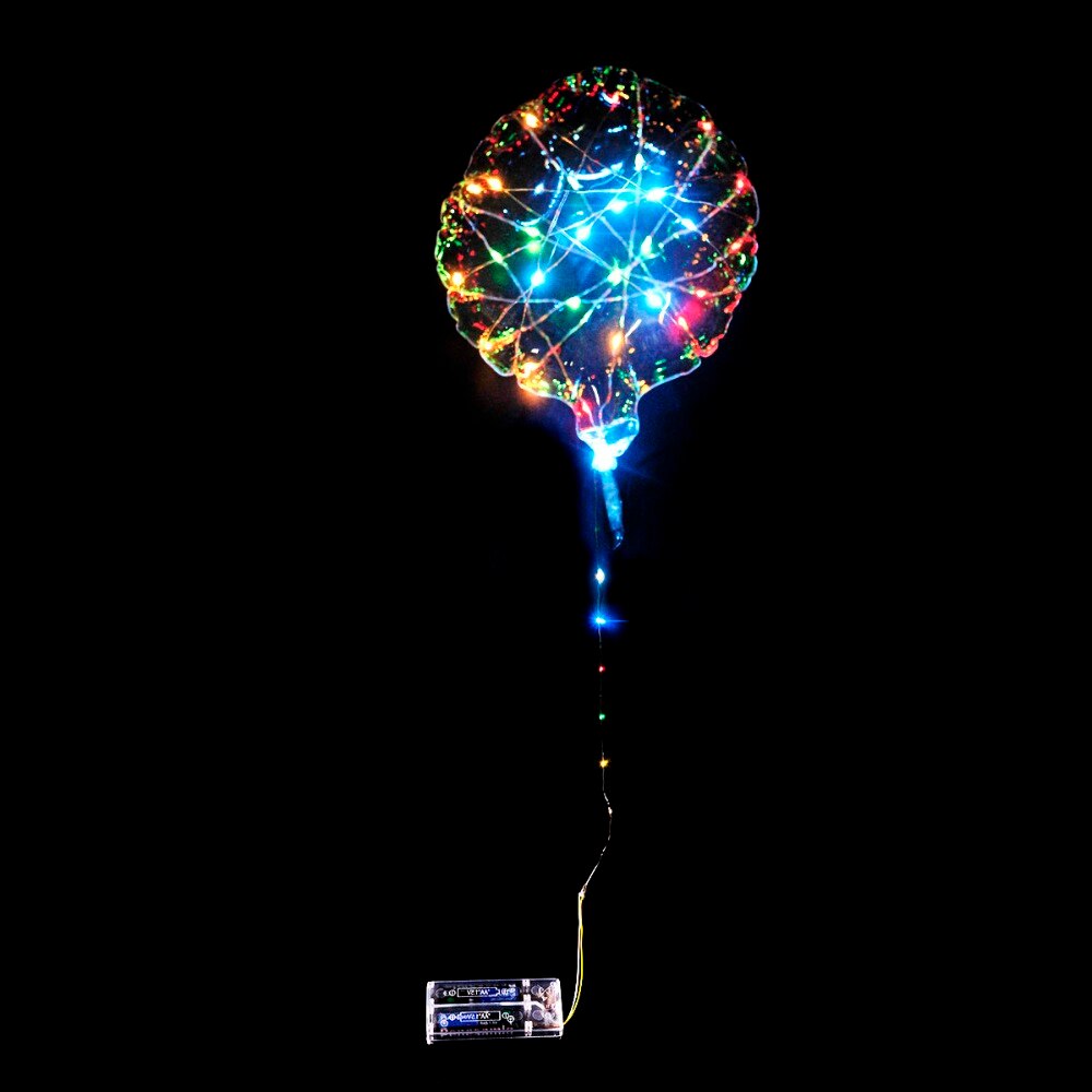 3 M LED Air Ballon 18 Inch Lichtgevende Led Ballon Lichtslingers Ronde Bubble Helium Ballonnen Outdoor Opblaasbaar Speelgoed voor kinderen Speelgoed