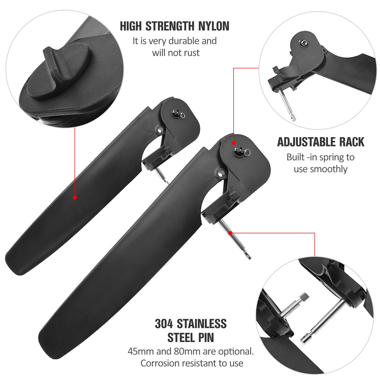 Kayak Tail Rudder Steering System Control Kit for Direction Control