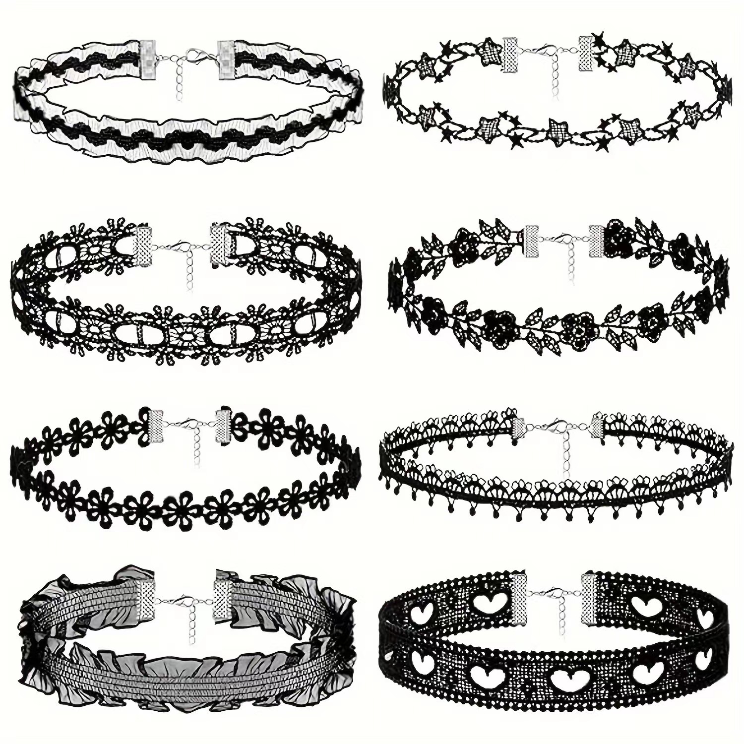 Dame chokers blad dusk kvinner hals smykker tilbehør jente blonder gotisk vintage sexy fløyel rose perler blomsterhalskjede