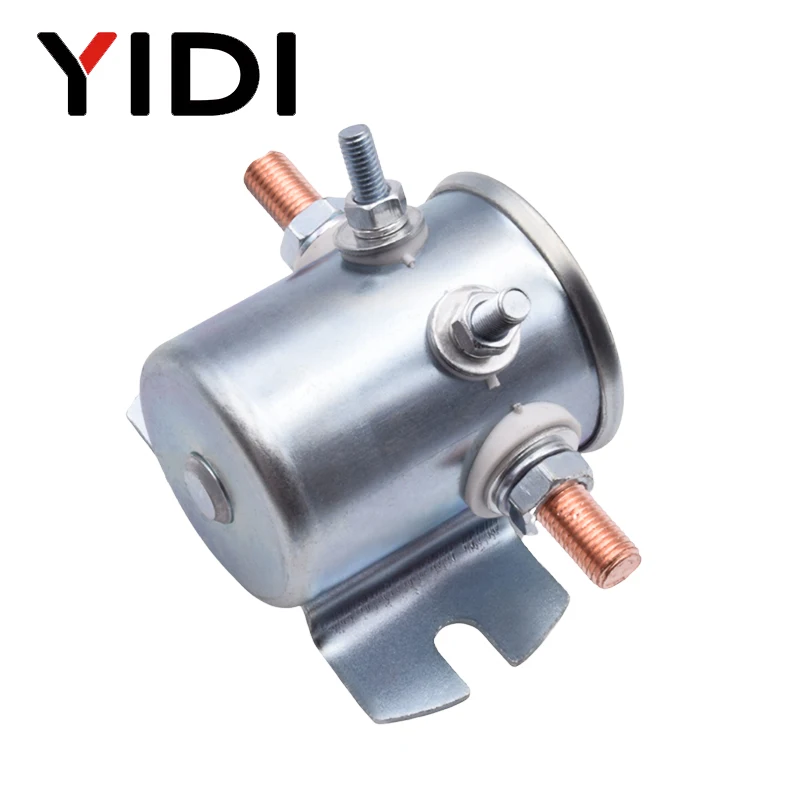 12V 24V DC Car Starter Relay Solenoid Electric High Current Metal 4 Terminals Max 150A for Auto Golf Cart Forklift Winch Marine