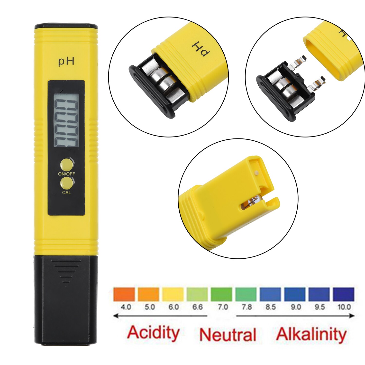 Digitale PH Meter Water Tester PH Pen Aquarium Zwembaden Wijn Monitor