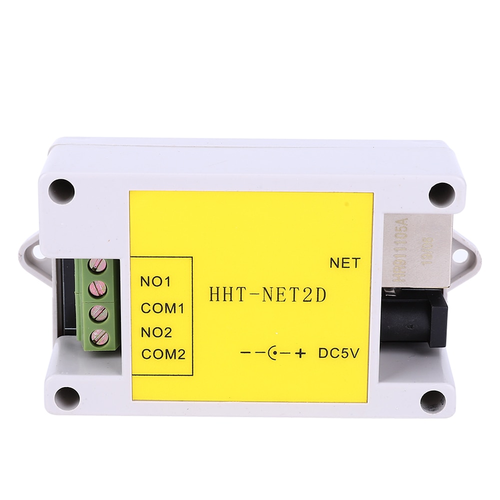 2 kanal  dc5v industriel ethernet ip netværk relæ modul fjernbetjening enhed ethernet til  rs485 fjernbetjening hht-net 2d