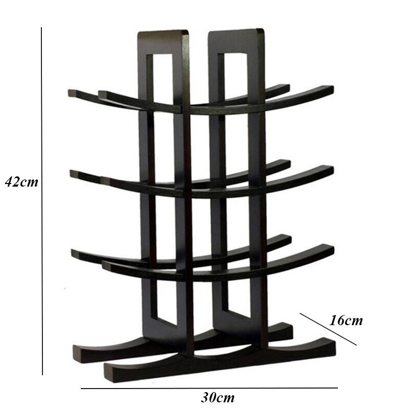 Europese Bamboe Wijnrek Houten Eenvoudige Aanrecht Wijn Fles Opslag Houder Eettafel Stand Keuken Organizer Bar Gereedschap