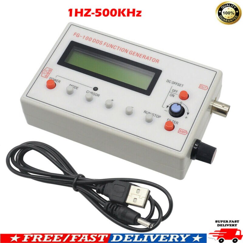 1Hz-500kHz DDS Function Signal Generator Sine + Triangle + Square Wave Module SSR