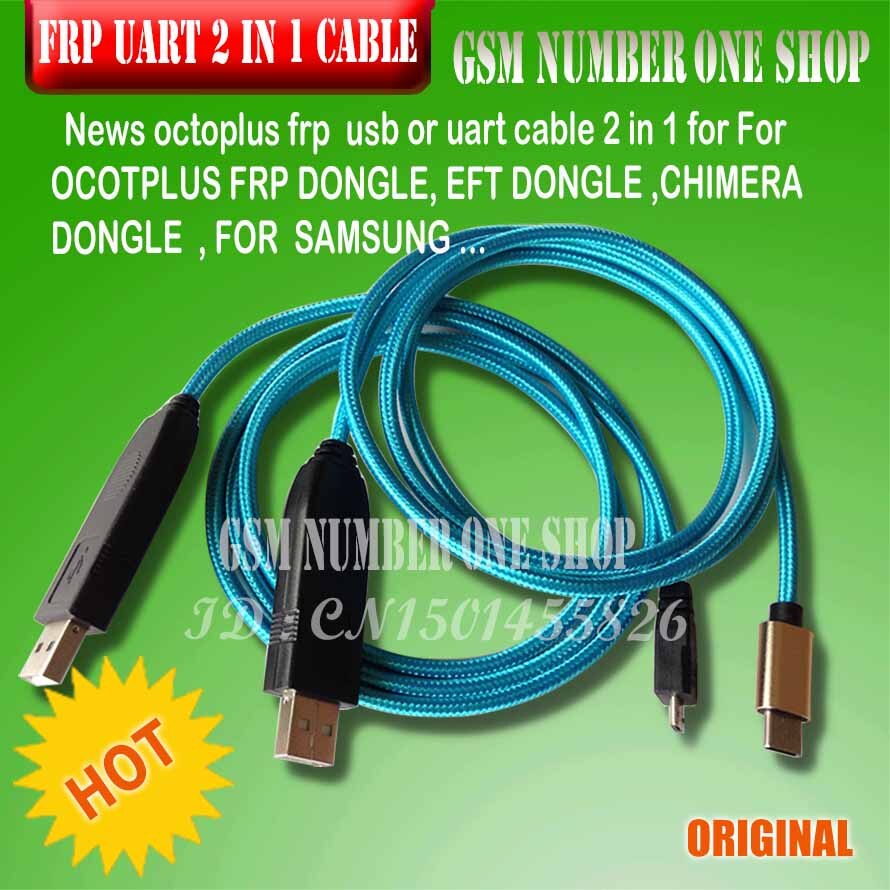 Octoplus FRP USB UART 2 in 1 Kabel (micro + type c) EFT UART kabel Voor FRP Dongle, EFT Dongle voor samsung