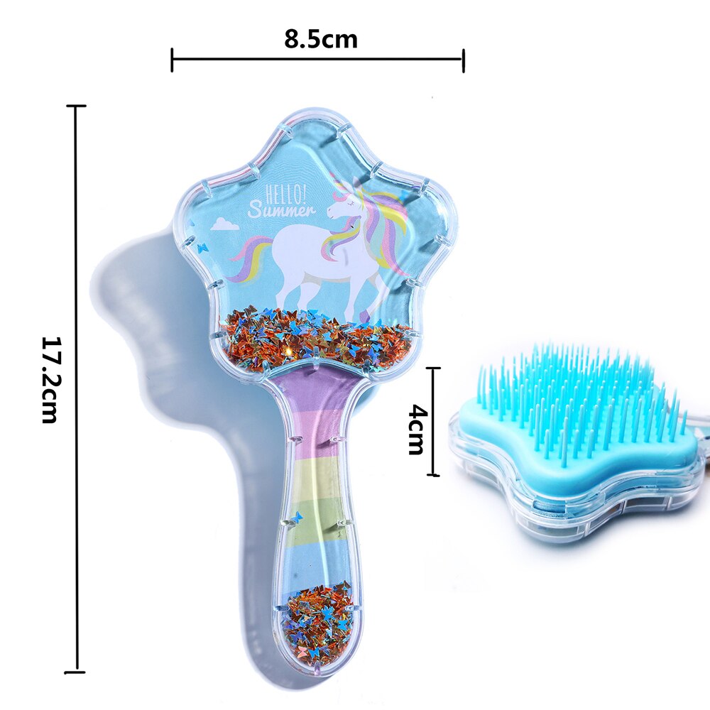 1Pcs Anti-Static Hair Comb Cartoon Cute Air Bag Comb Hairbrush Salon Hairdressing Straight Curly Hair Styling Tool Girls