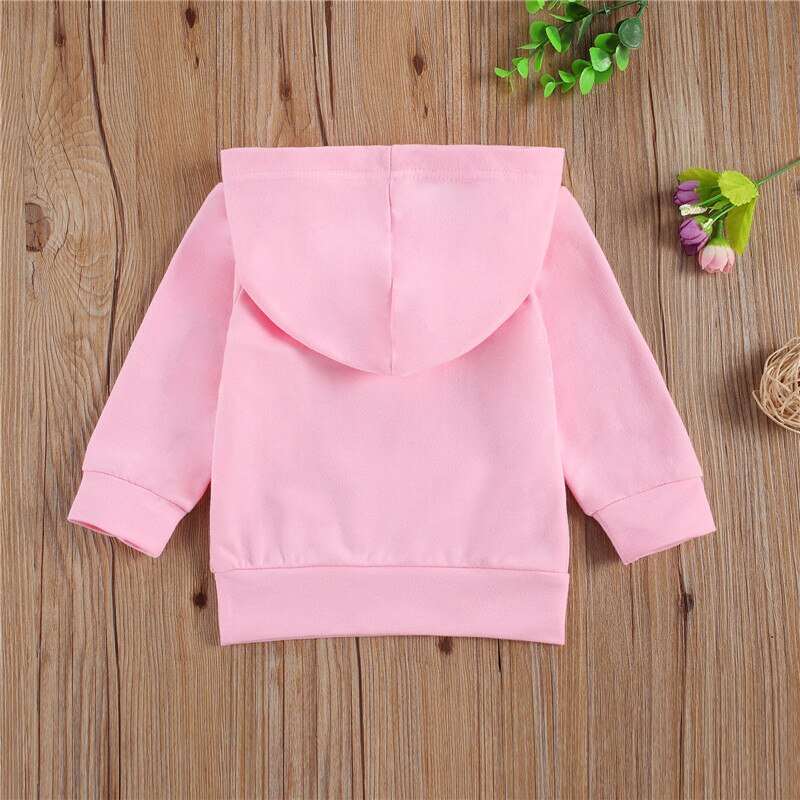 Sweat à capuche à col rond et manches longues pour enfants, haut pour garçons et filles, avec lettres imprimées, 0-3T