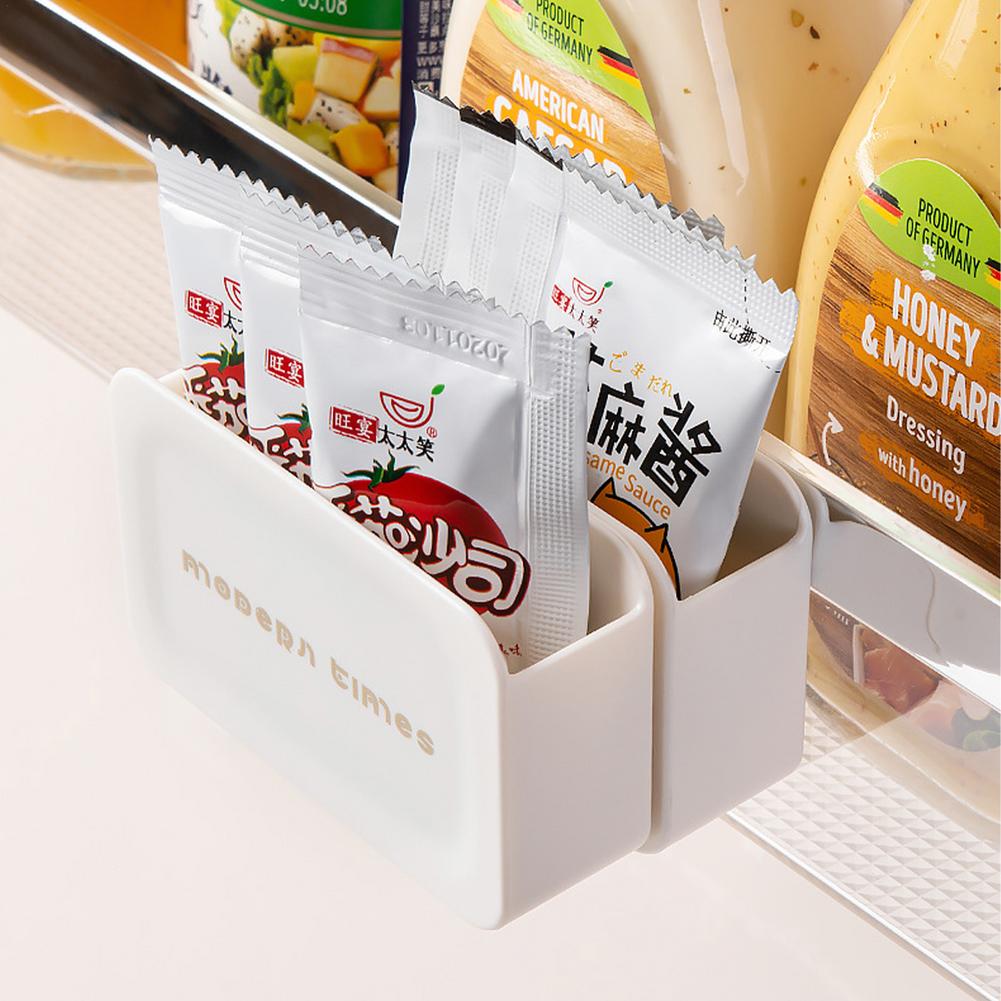 Boîte de rangement pour réfrigérateur suspendu amovible, petit sac suspendu à la porte latérale, boîte de rangement pour réfrigérateur de cuisine, organisateur de réfrigérateur