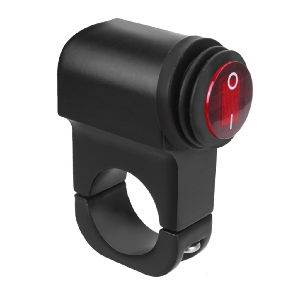Interrupteur étanche Guidon Moto 7/8" - 22mm - ON/OFF Pour Phare 12V - Alu