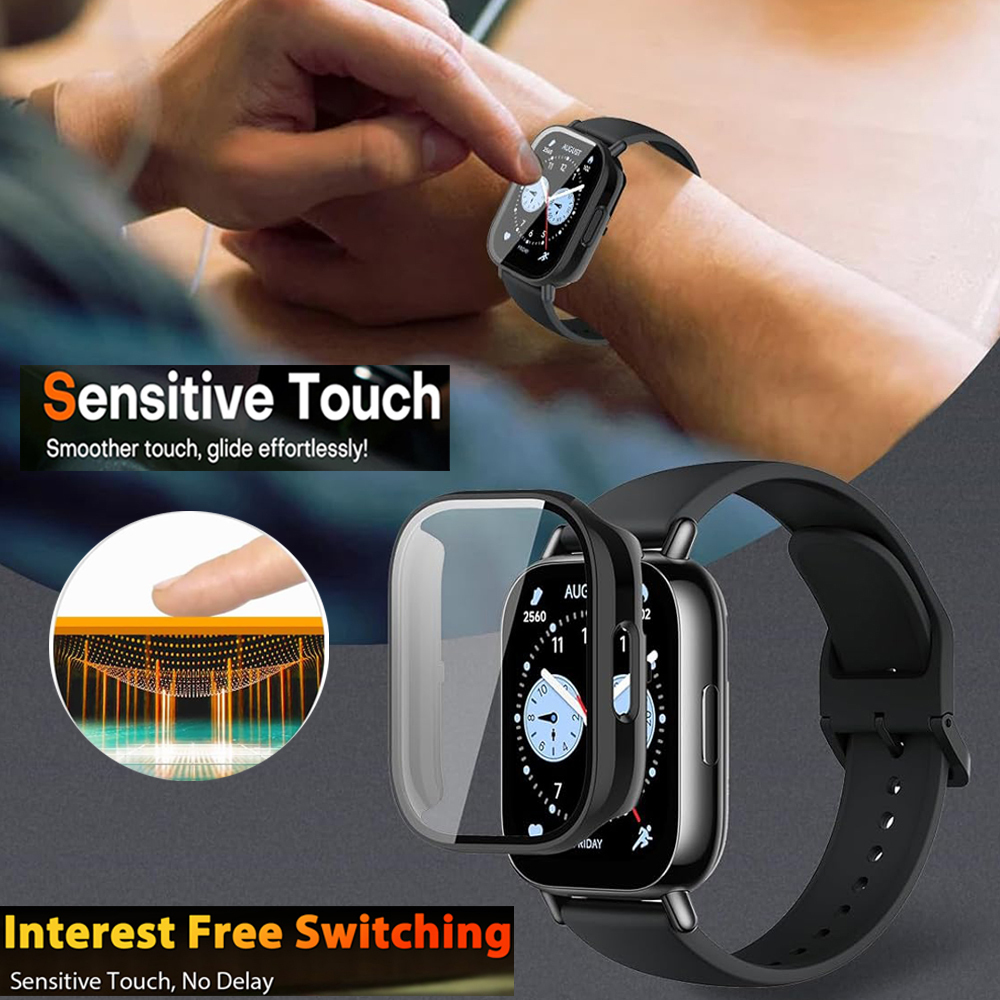 Gehard glas + pc-hoes voor Xiaomi Redmi Watch 5 Actieve / Lite Cover Zachte TPU-schermbeschermer Horlogekasten voor Redmi Watch 5 Lite