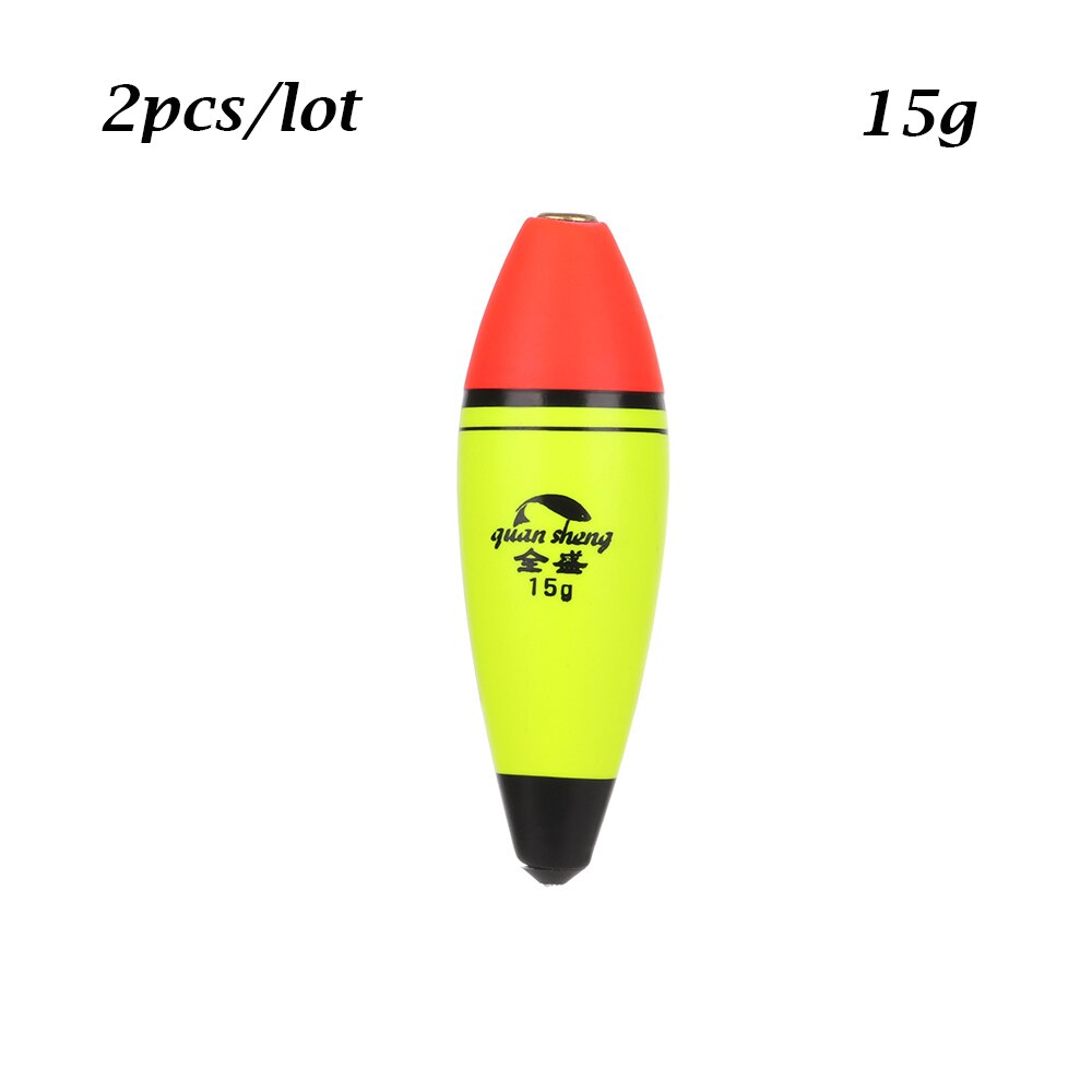 2 stk eva skumbobber plastik lang/oval flydekugle boia opdrift havflyder udendørs fiskegrej 8g/10g/15g/20g/40g/60g: Stil en - 15g