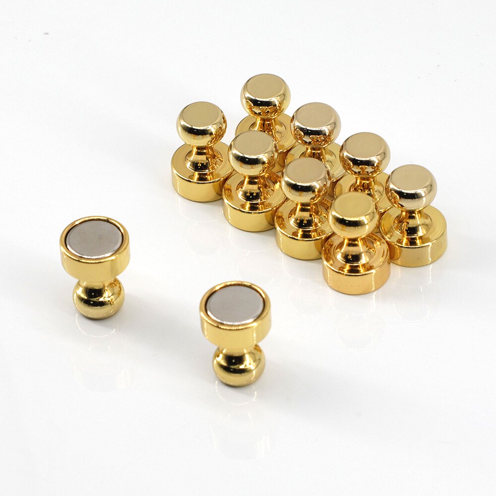 N52 N53 Neodymium Magneet Schaken Vorm Super Sterke Magneten Voor Koelkast Koelkast Kantoor Ijzer Oppervlak Max Trekkracht 4Kg: gold