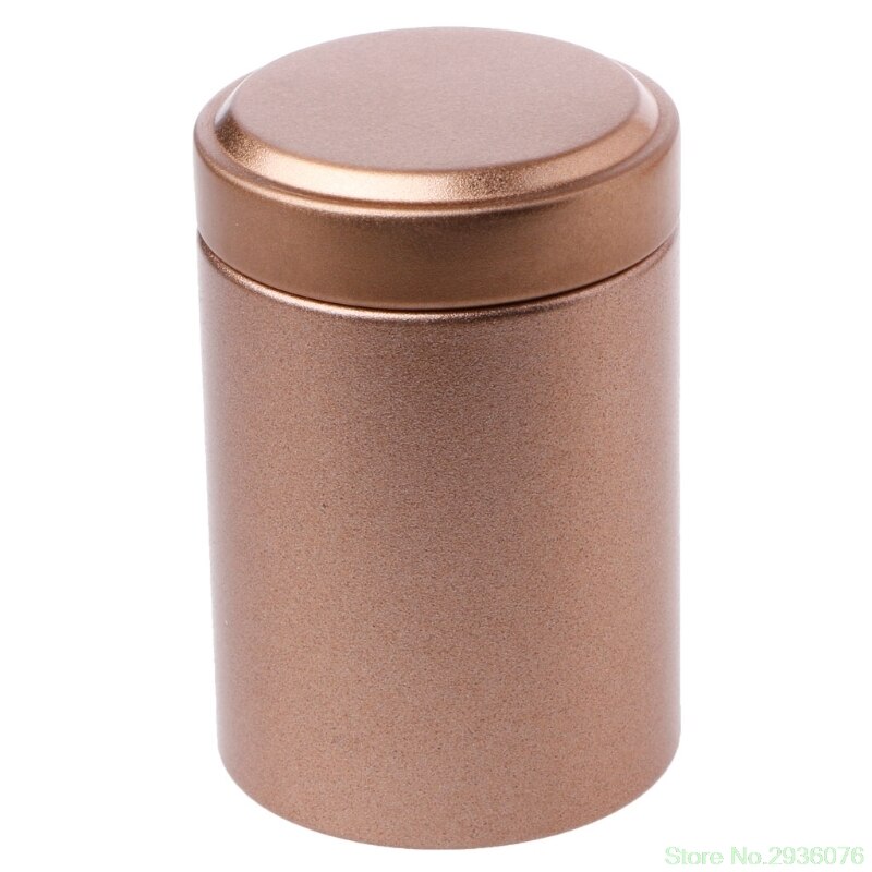 Mini Porable Thee Box Blik Reizen Outdoor Vaas Verzegelde Blikken 4.5x6.5 cm Ondersteuning: GD