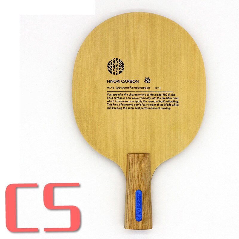 SANWEI HC6S Hinoki di Carbonio lama tennis Da Tavolo/ping pong lama/lama di tennis da tavolo pipistrello: CS