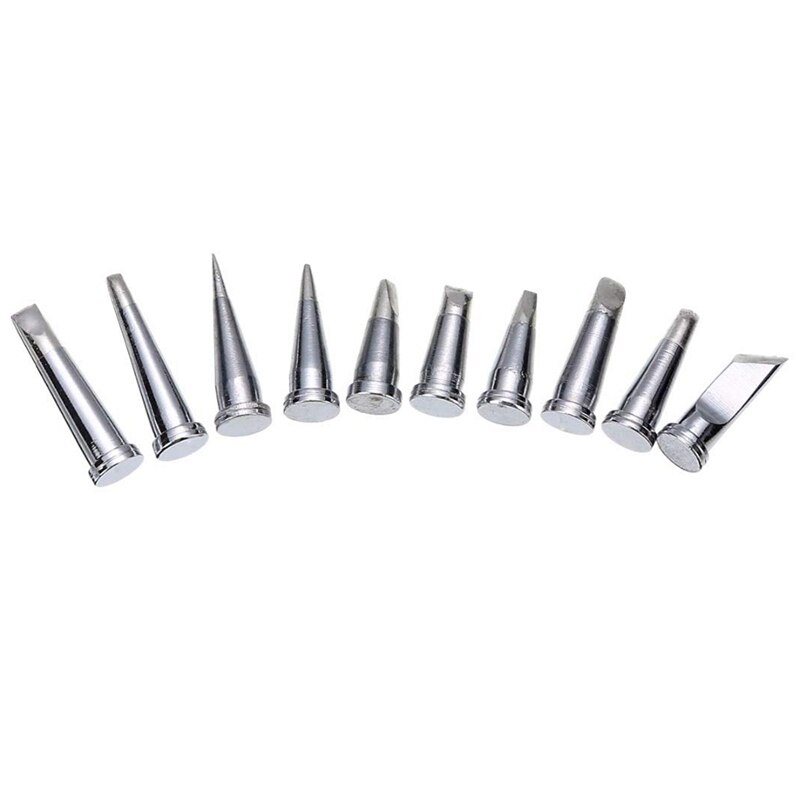 -10Pcs Durable Soldering Tip Set for Weller WSD81 WD1000 WSP80 WP80 LT Soldering Station: Default Title