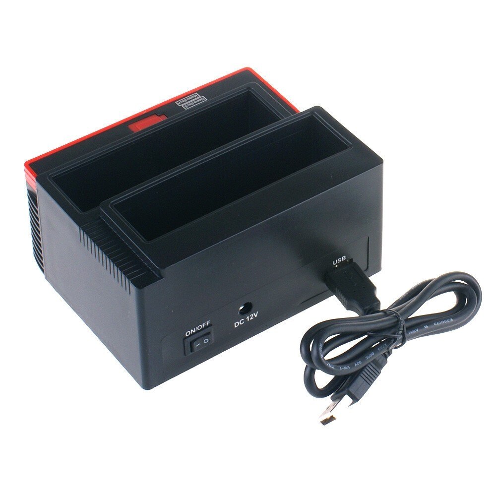 attracco stazione TRIPLO triplicare 3 duro DISK 3,5 2,5 DOPPIO SATA 1 IDE HD scatola