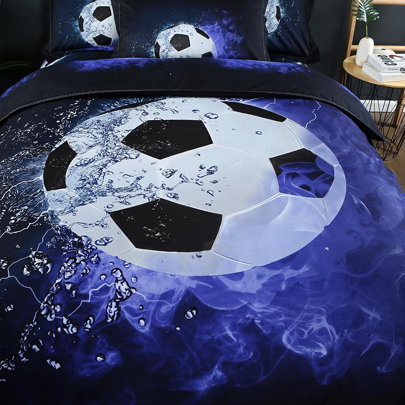 Jsport Serie Psychedelische Beddengoed Set Voetbal Basketbal 3D Gedrukt Beddengoed Dekbedovertrek Set Zachte Thuis Slaapkamer Decoratie
