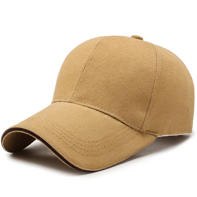 100%  puuvillaa yksivärinen miesten ulkobaseball-lippis rento naisten snapback-lippis vaellus aurinko isä rekkakuski colf hattu gorras: Khaki