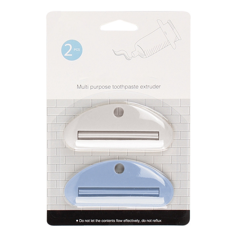 Toothpaste Squeezer For Bathroom Accessoris Multifunctional Tube Squeezer Press Tool Slide Squeeze Toothpaste Cleaner Tool 2PCS: 02