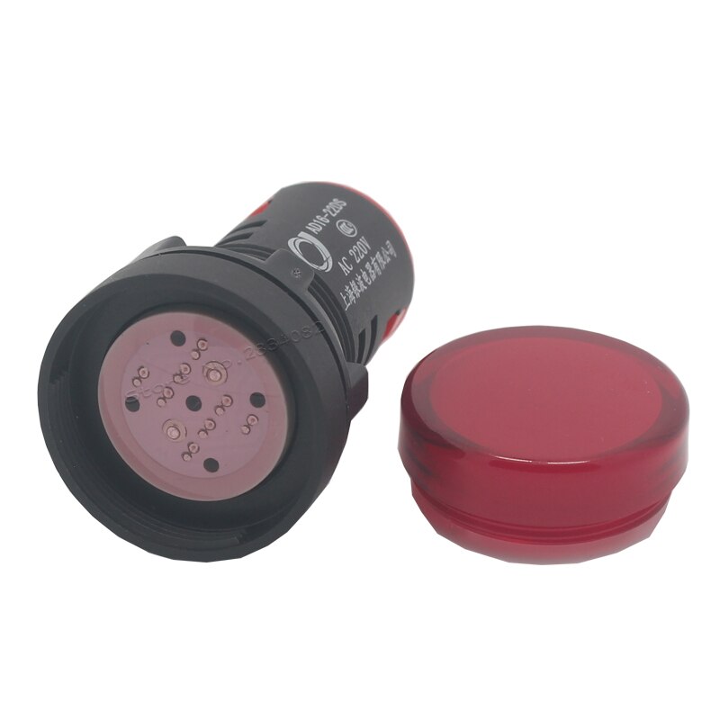 22mm led lampor lamp indikatorlampor pilot lamp panel kort ljus  ad16-22ds 6v 12v 24v 36v 48v 110v 220v 380v röd gul grön