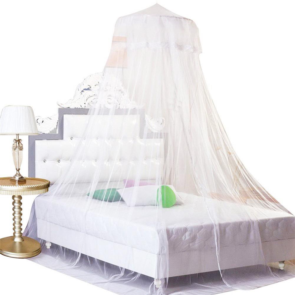 Bed Canopy Double Colors Hung Mosquito Net Princess Bed Tent Curtain Foldable Canopy On The Bed Fairy Lace Dossels
