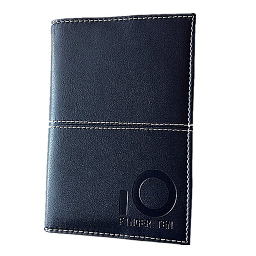 PU Leather Cover Golf Scorecard Holder Scoring Book Wallet Training Aids Score Card with 2 Paper Pencil Pen Deluxe Stat Tracker: Navy Blue