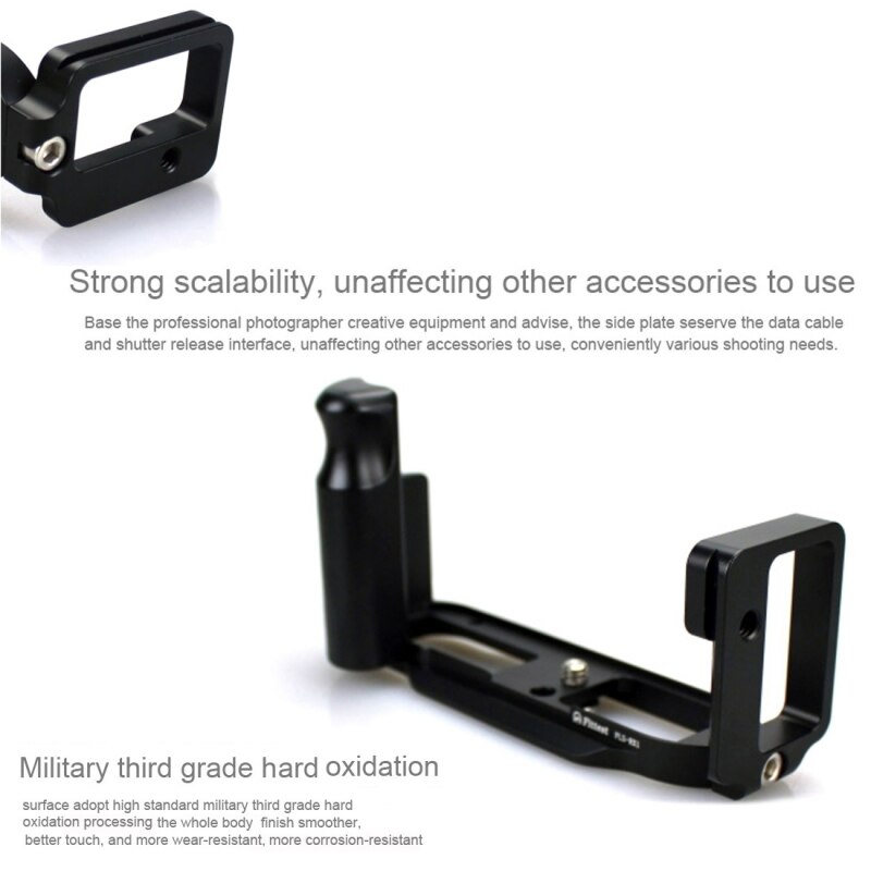 FITTEST FLS-RX1 Verticale Shoot Quick Release L Plate Bracket Base Houder voor Sony RX1 (Zwart) Materiaal aluminium