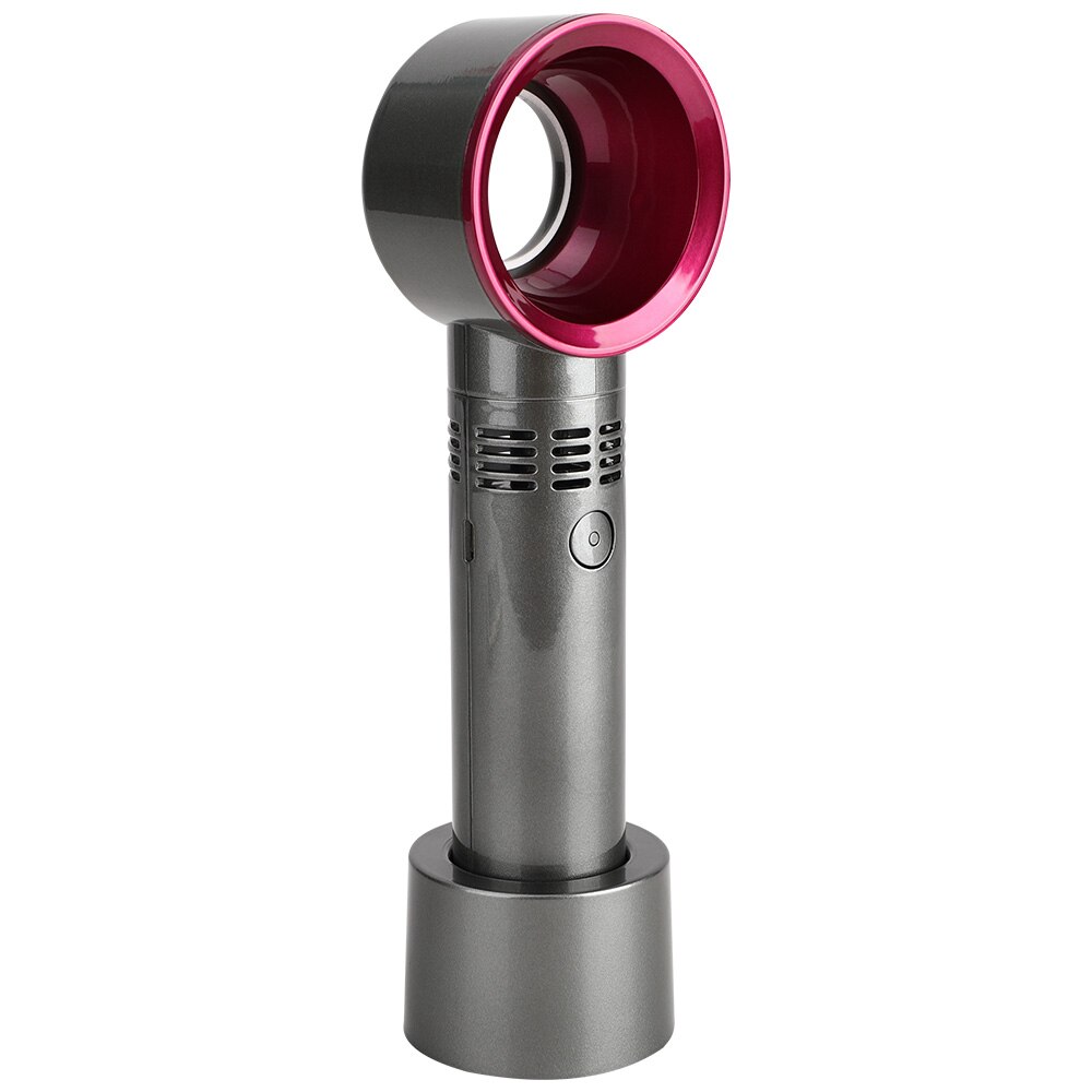 Ihoven Bladeless Fan Draagbare Ventilator Usb Oplaadbare Opvouwbare Handheld Mini Fan Koeler Verstelbare Cooling Fans Voor Outdoor Reizen: Gray