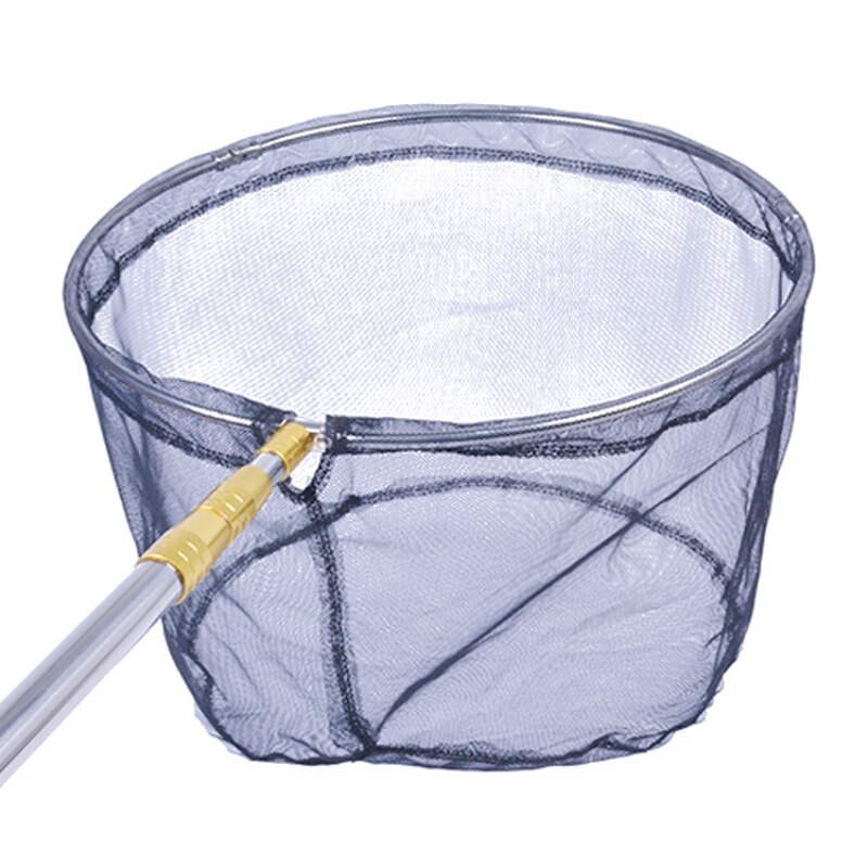 Roestvrij Stalen Frame Vissen Folding Net Brail Hoofd Ronde Kleine Mesh Vissen Hand Schepnet Hoofd Vissen Accessoires: 35cm