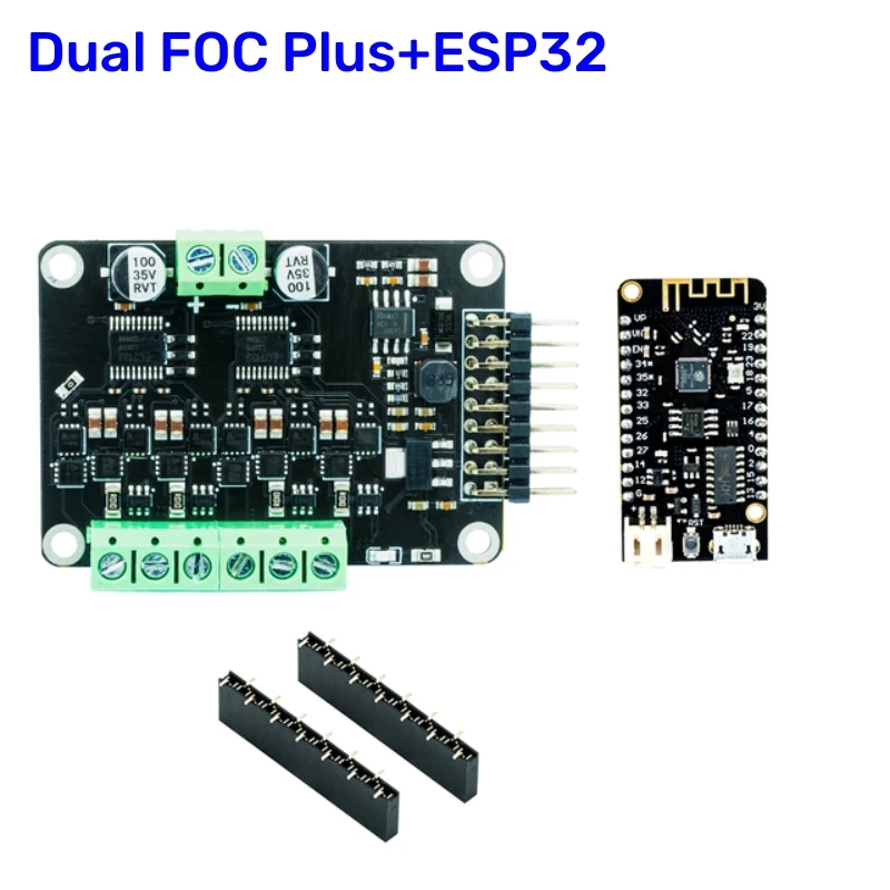 SimpleFOC Shield MKS DUAL FOC V3.2 BLDC servo stepper motor controller brushless motor driver board ESP32 develop card: WHITE