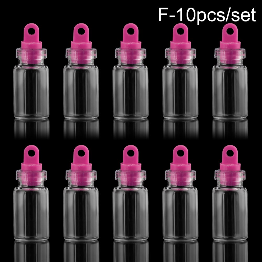 10Pcs 12X24Mm Kleine Drift Fles Glazen Potten Decoratie Diy Containers Mini Bericht Flesjes Ornamenten Kurk home Decor: F