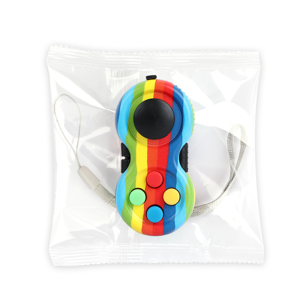 Coussin de contrôleur Fidget de supérieure, jouet de mise au point en plastique ABS lisse, soulagement du Stress, à presser, interactif amusant pour les mains,: Or