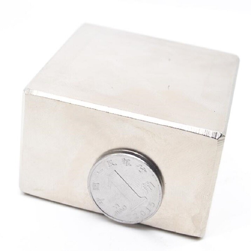 1Pcs Neodymium Magneet N52 Blok 50X50X25 Super Sterke Rare Earth Magneten Neodymium Magneet 50*50*25 Neodymium Magneet Imanes