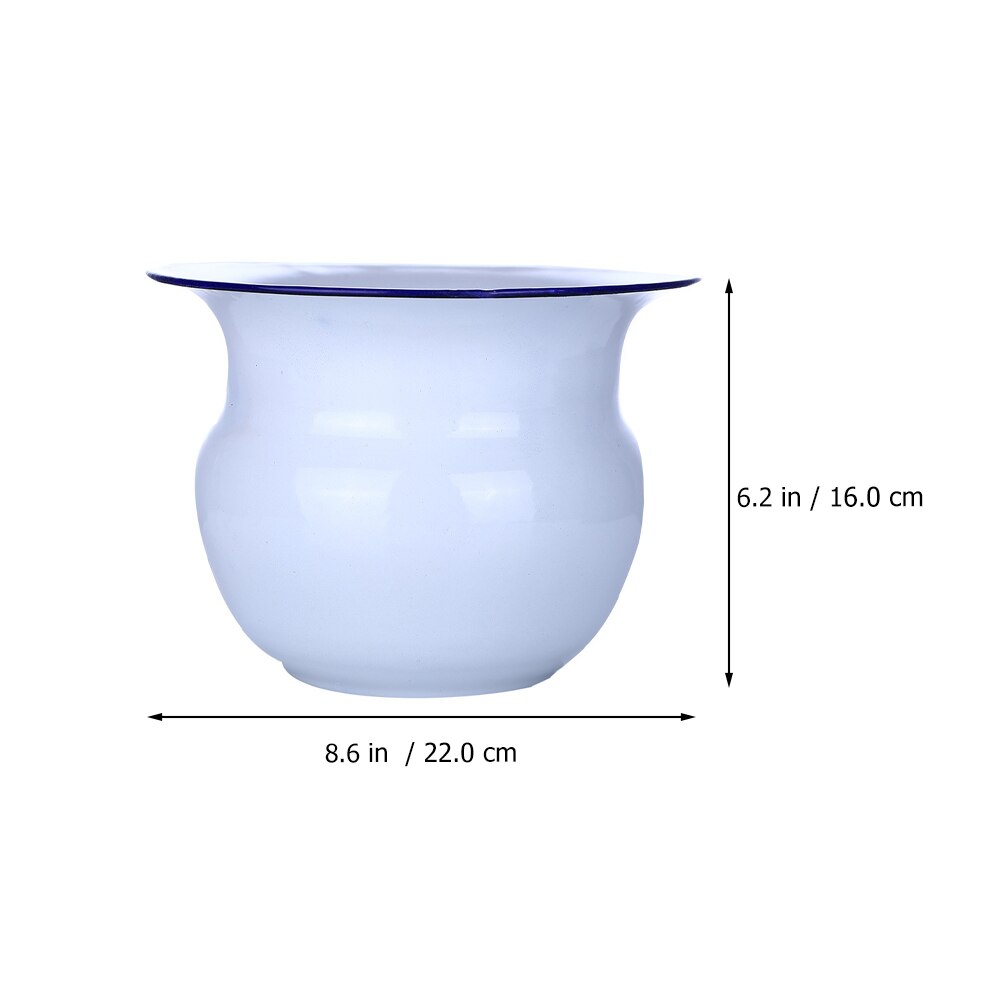 1 pz casa addensato vaso da camera per anziani semplice Spittoon smalto incinta secchio per urina Kid toilette camera da notte pentola con coperchio: Default Title