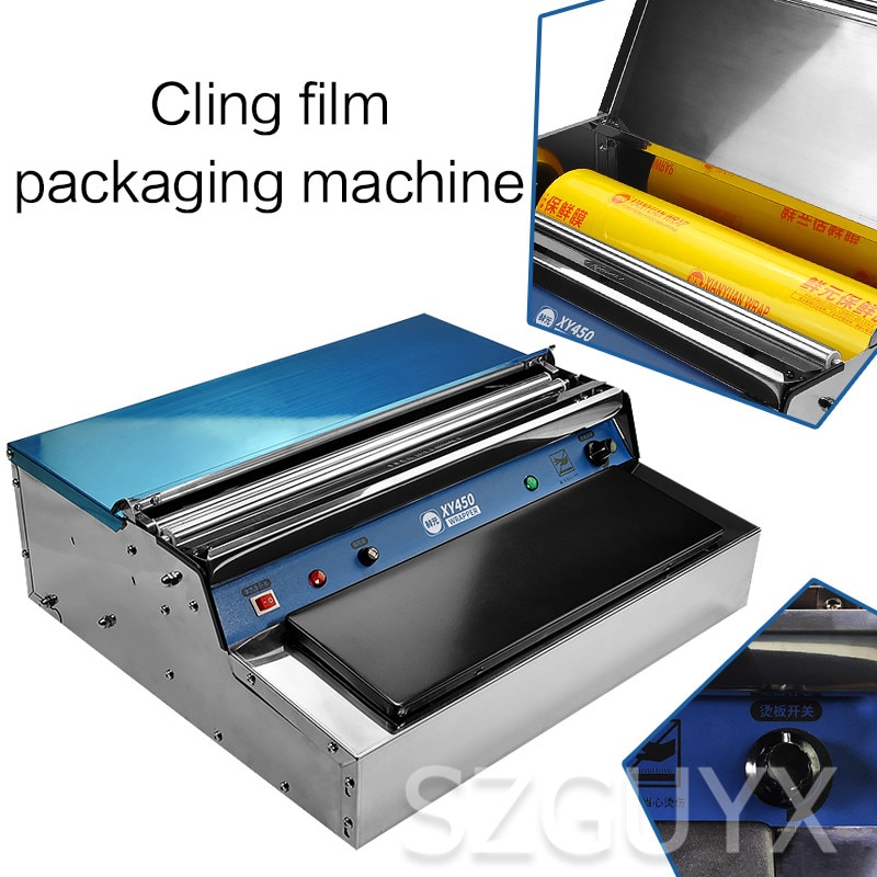 Fresh fruit and vegetable wrap film sealing machine Food wrap film packaging machine Commercial plastic wrapper with cutting