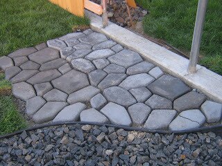 Concrete Walkway Mold garden pavement mold for paving beautiful garden pathways