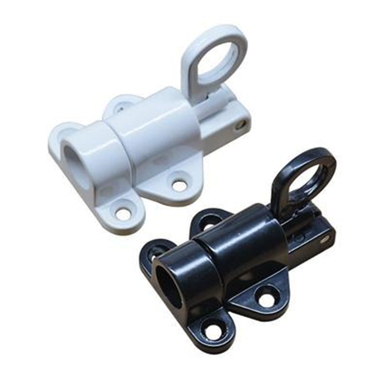 Alluminio bianco/grigio cancello finestra sicurezza anello di trazione molla rimbalzo porta bullone chiusura a scatto in alluminio
