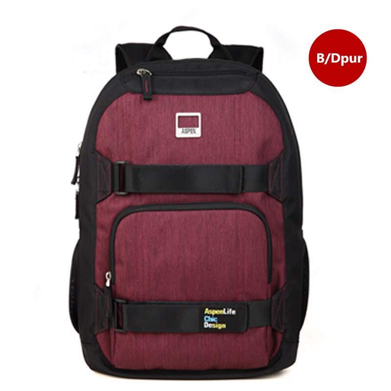 AspenSport Casual School Rugzak Voor Tiener Laptoptas Polyester Rugzak Tas Mode Reistas Mochila Rugzakken: B DPUR