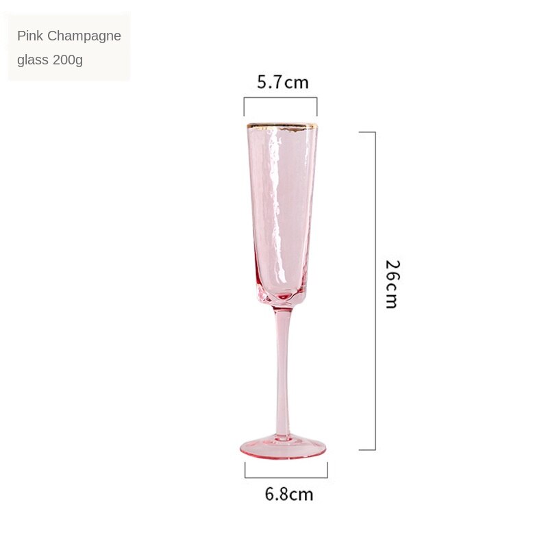 Large Capacity Crystal Glass Cup Small Wine Glass Champagne Cup European-style Tall Transparent Wine Glass Cup LD548: color6
