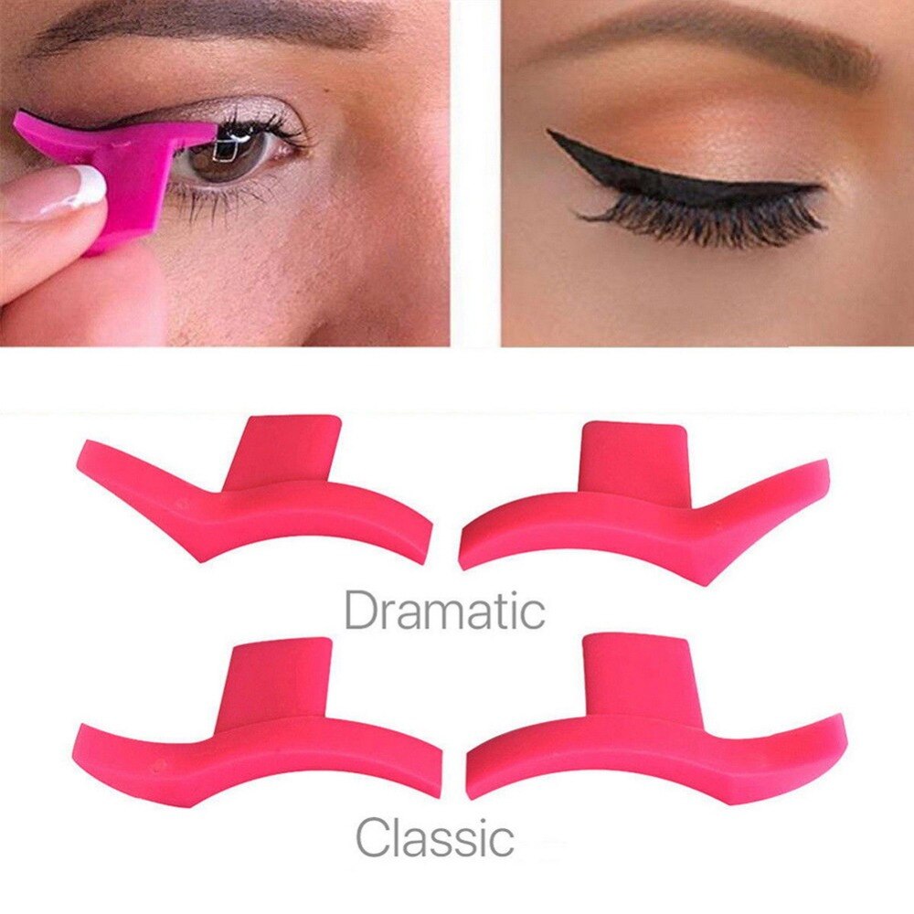 10 Pcs Cat Eyeliner Template Stencil Model Easy To Makeup Wing Style Tools Cat Eye Liner Stamping Stencil TSLM2