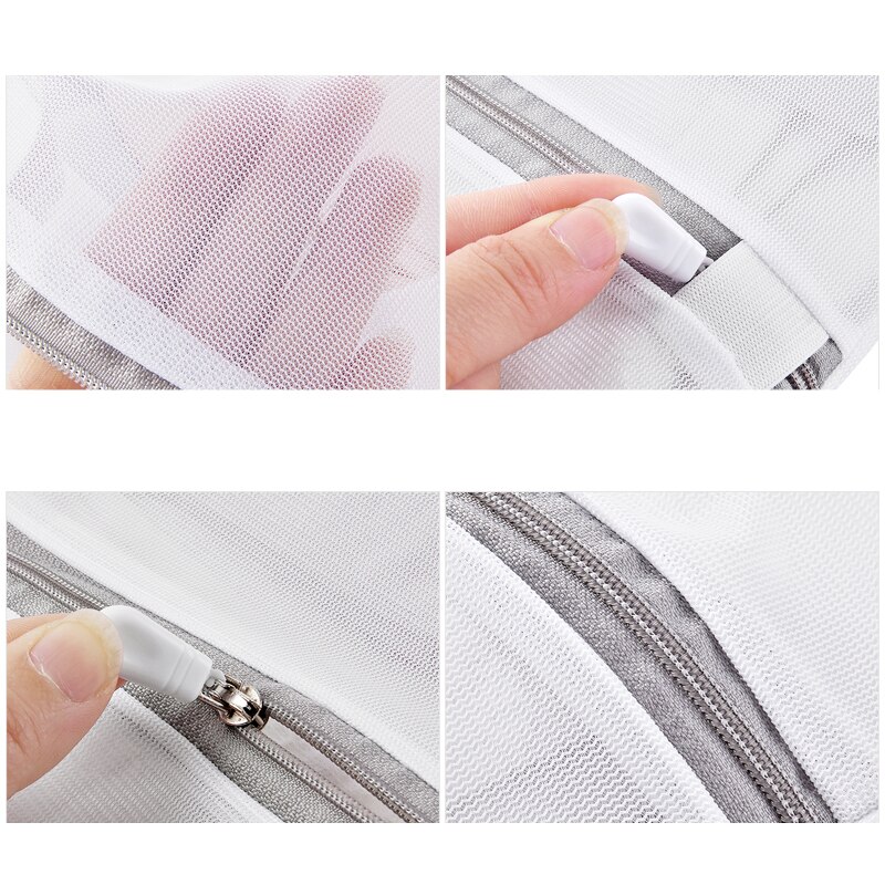 Sacs à linge en maille pour Machine à laver, filet de rangement pour vêtements de voyage, sac à fermeture éclair pour bas de soutien-gorge et sous-vêtements