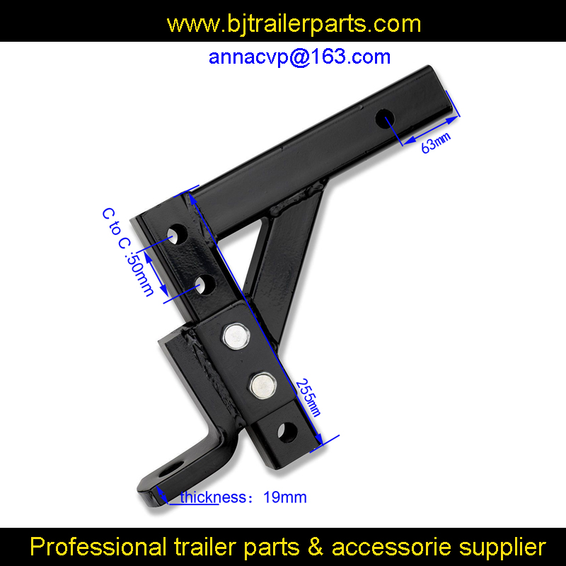 10&quot; Adjustable Trailer Down Steel Hitch Ball Mount Bar for 2&quot; Receiver RV Tow Parts Car Camper Accessories Caravan