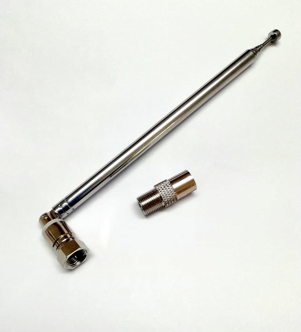 FM Antenna Telescopic Aerial 75 Ohm UNBAL For All F Connector Radio & Tivoli Aduio One Two Three Music System Female adapter