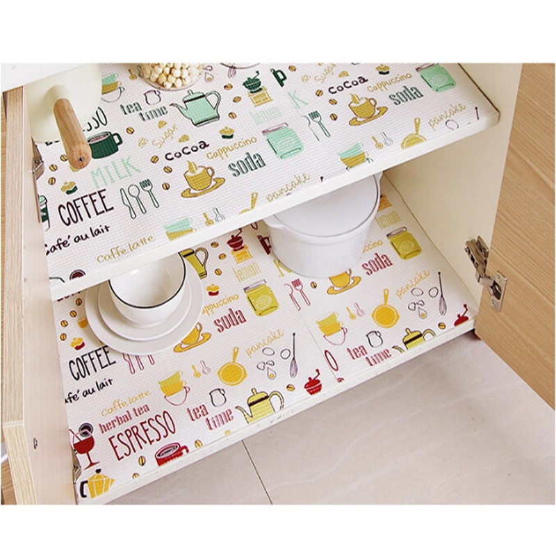 1 rull kök matbordslådor skåp hylla liners skåp placemat vattentät oljesäker flamingo skor skåp matta