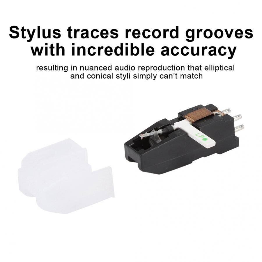 Turntable Cartridge Accessories Dual Needle Stereo Stylus Electromagnetic Phonograph Head Stylus for Record Player Accessory