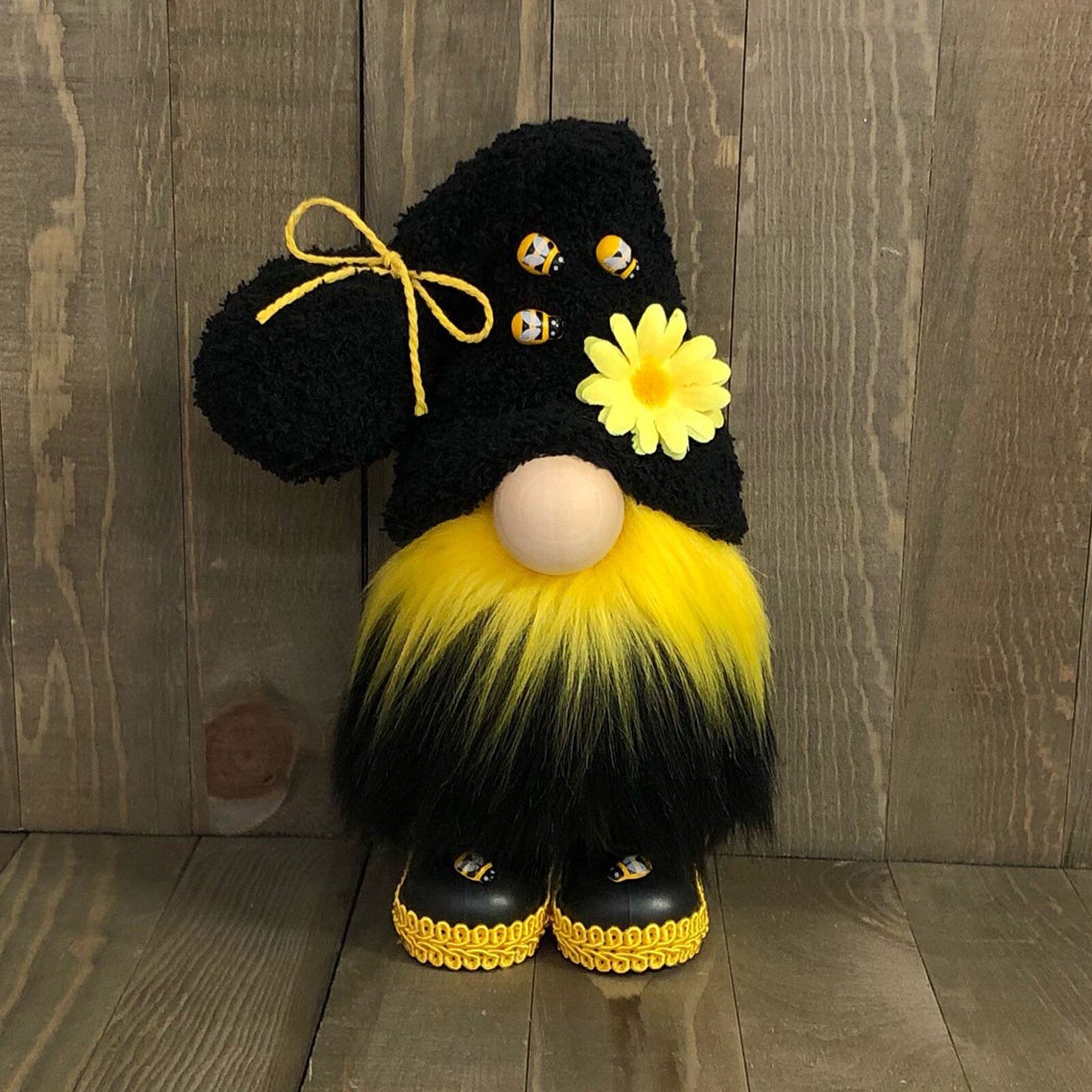 Bumble Bee Gestreepte Gnome Scandinavische Tomte Nisse Zweedse Honey Bee Elfs Thuis Boerderij Keuken Decor Plank Tiered Lade Decor