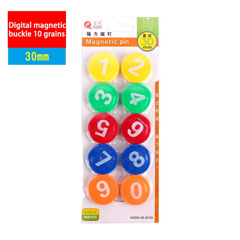 Kleurrijke circulaire magnetische gesp en schoolbord magneet absorber onderwijs whiteboard magneet absorber pin 30mm