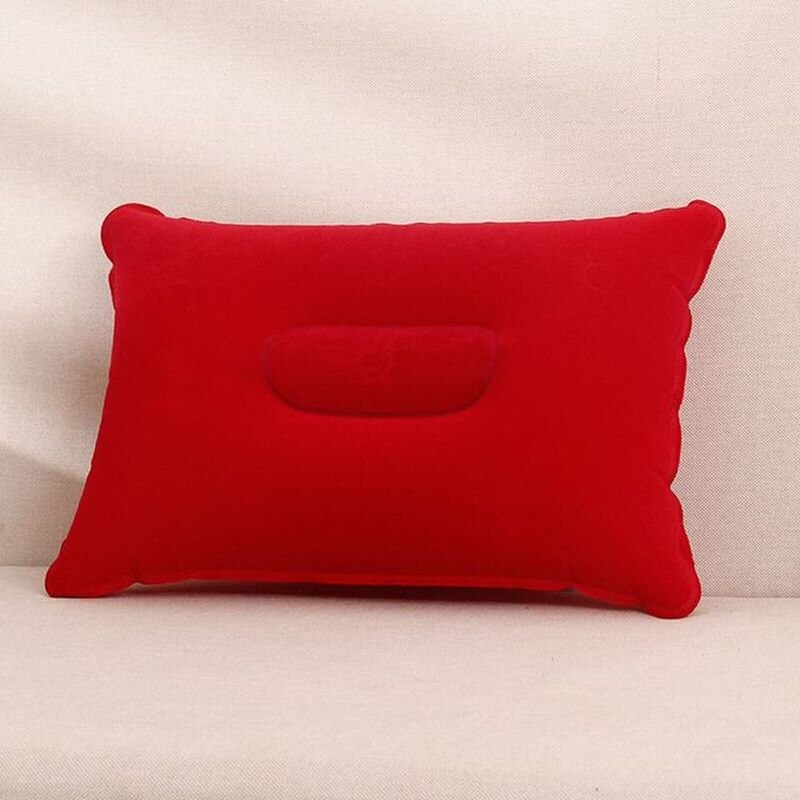 Bequem Ultraleicht Aufblasbare PVC Nylon Luft Kissen Schlaf Kissen Reise Schlafzimmer Wandern Strand Auto Flugzeug Kopf Rest Unterstützung