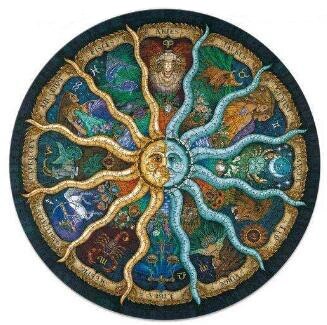 1000 stück Puzzles Kinder Pädagogisches Spielzeug Raum Sterne Mond Erde Runde Puzzle Spiel Spielzeug für Erwachsene Kinder: Star