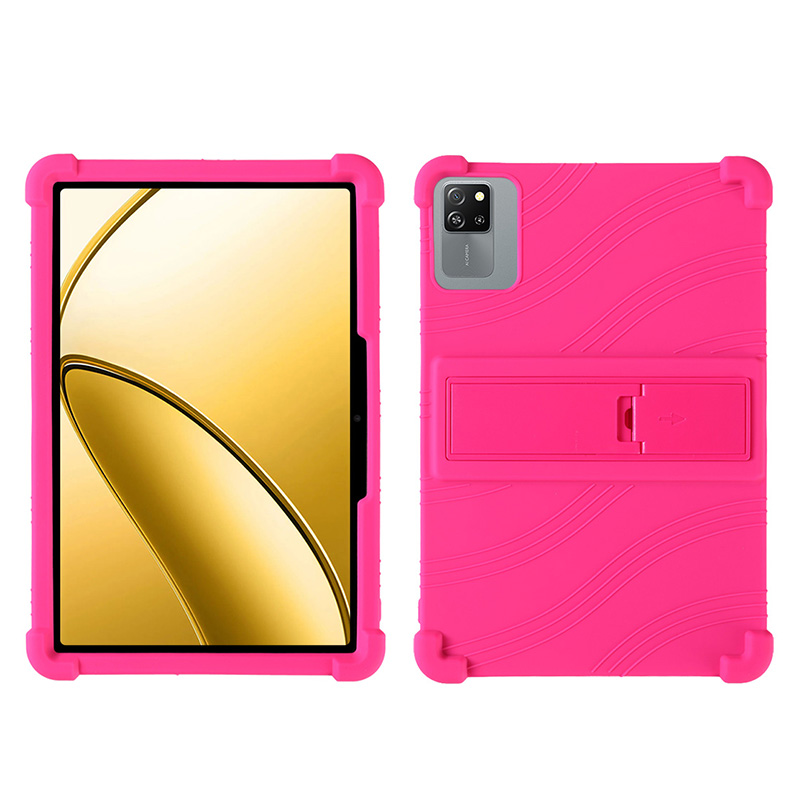 Case for Blackview Tab 60 WiFi Tablet, Kids Friendly Soft Silicone Adjustable Stand Cover for Blackview Tab60 Pro Kids 10.1inch: Pink